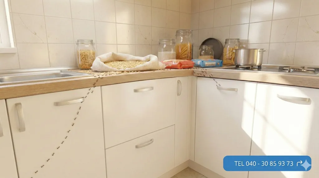 hero-bild_kueche-perethrin_16x9 | Perethrin – professionelle Lösung zur Insektenbekämpfung Kueche-wird von Ameisen attackiert bild quer